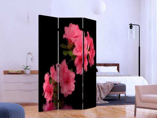 Decorative partition-Room Divider - Azalea in Black-Folding Screen Wall Panel by ArtfulPrivacy
