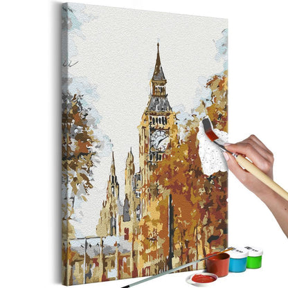 Start learning Painting - Paint By Numbers Kit - Autumn in London - new hobby
