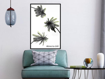 Botanical Wall Art - Holidays in the South-artwork for wall with acrylic glass protection