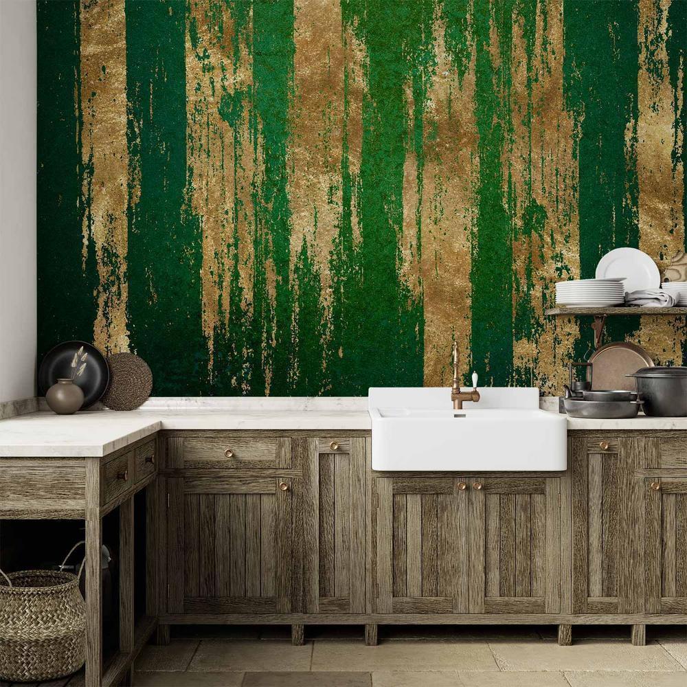 Wall Mural - Golden-Green Expression