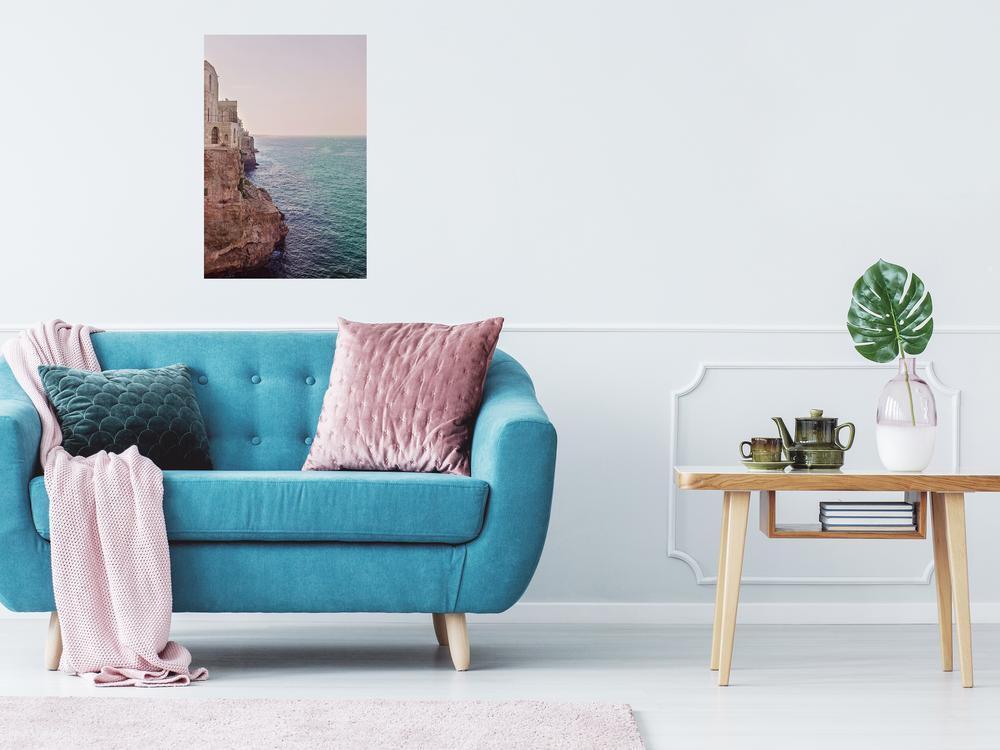 Canvas Print - Turquoise Coast (1 Part) Vertical-ArtfulPrivacy-Wall Art Collection