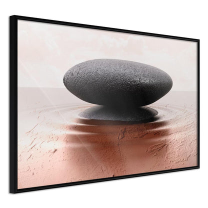 Framed Art - Balance-artwork for wall with acrylic glass protection