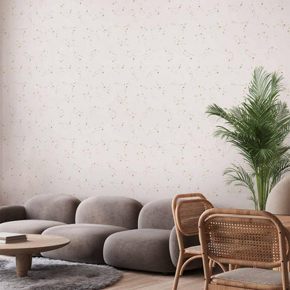 Wallpaper - Star Map - Delicate Constellations in Warm Shades