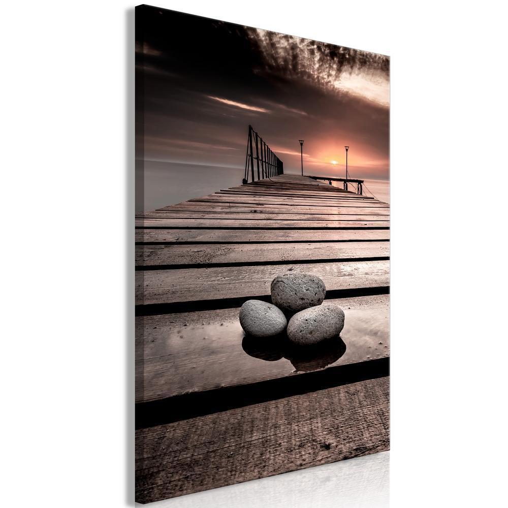 Canvas Print - September Sunset (1 Part) Vertical-ArtfulPrivacy-Wall Art Collection