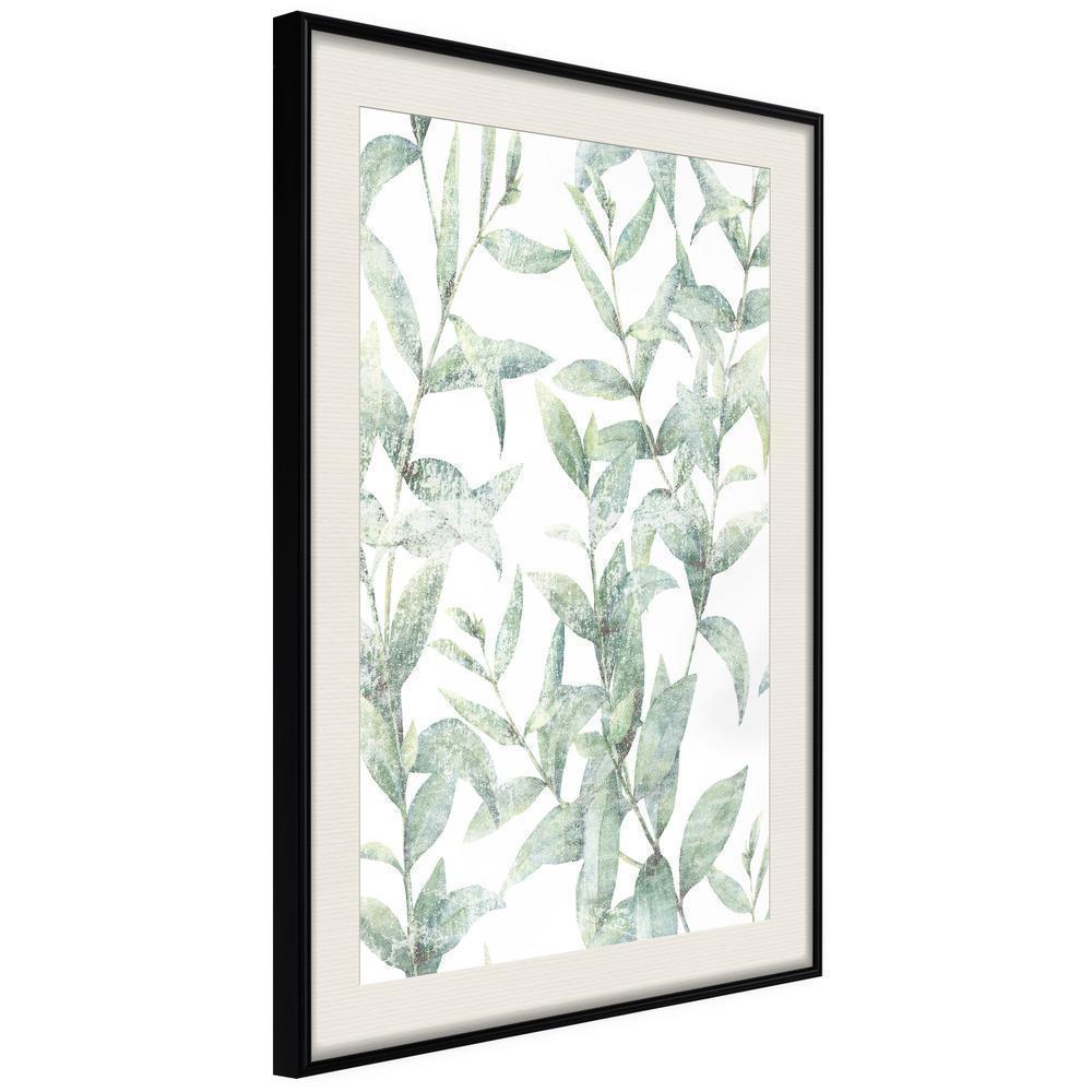 Botanical Wall Art - Sheer Batiste-artwork for wall with acrylic glass protection