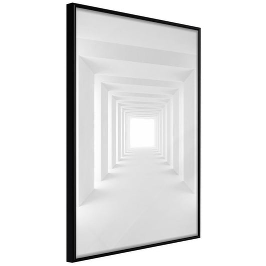 Winter Design Framed Artwork - Towards the Light-artwork for wall with acrylic glass protection