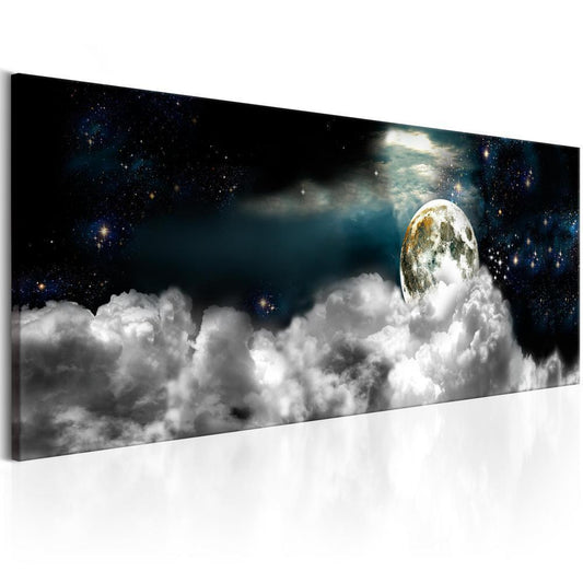 Canvas Print - Moon in the Clouds-ArtfulPrivacy-Wall Art Collection
