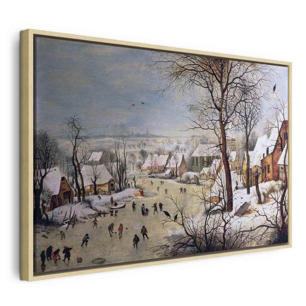 Canvas Print - Winter Landscape with Birdtrap (Pieter Bruegel the Elder)