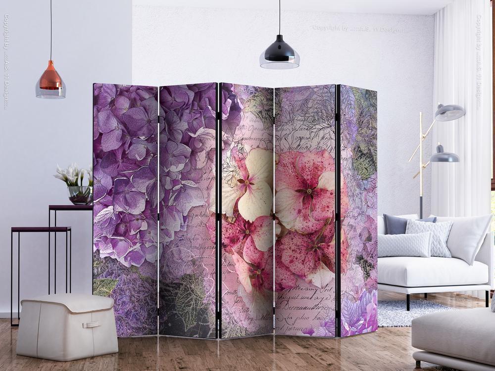Decorative partition-Room Divider - Memory II-Folding Screen Wall Panel by ArtfulPrivacy