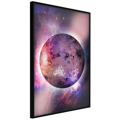 Abstract Poster Frame - Mysterious Celestial Body-artwork for wall with acrylic glass protection