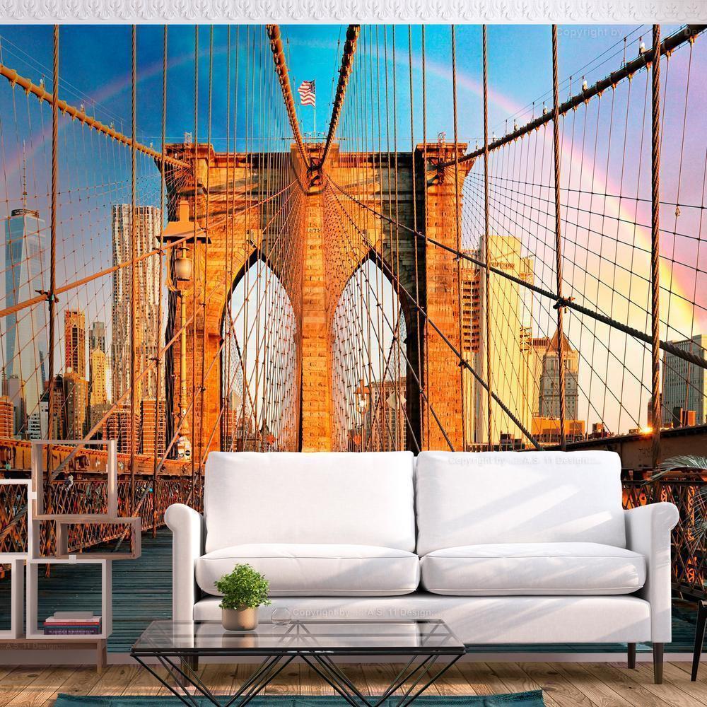 Wall Mural - Bridge to Happiness-Wall Murals-ArtfulPrivacy