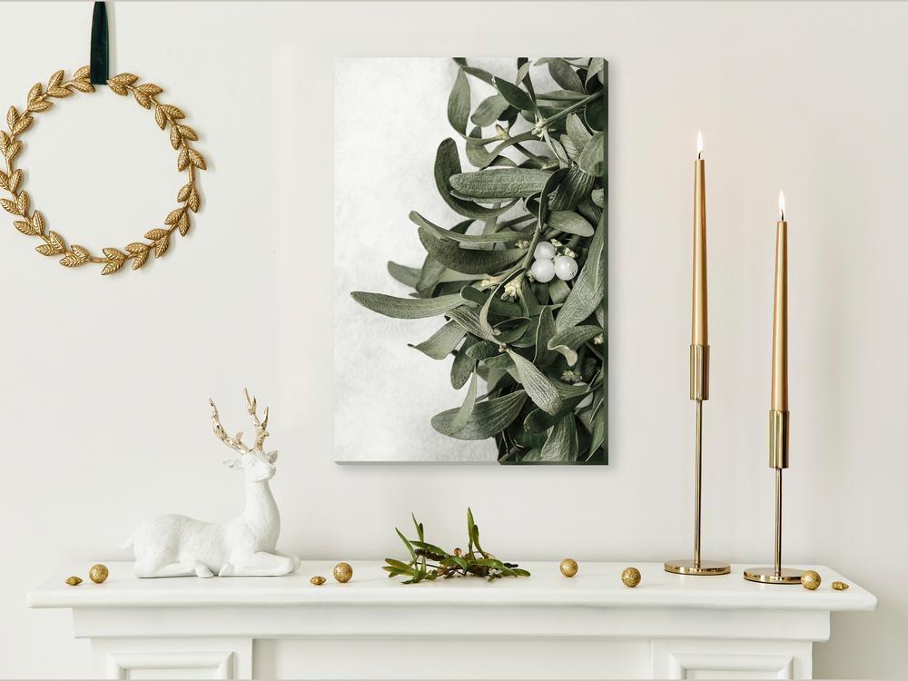 Canvas Print - Christmas Mistletoe (1 Part) Vertical