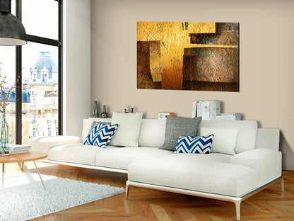 Canvas Print - Golden Modernity-ArtfulPrivacy-Wall Art Collection