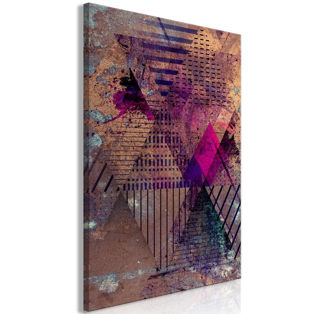 Canvas Print - Honey Abstraction (1 Part) Vertical-ArtfulPrivacy-Wall Art Collection