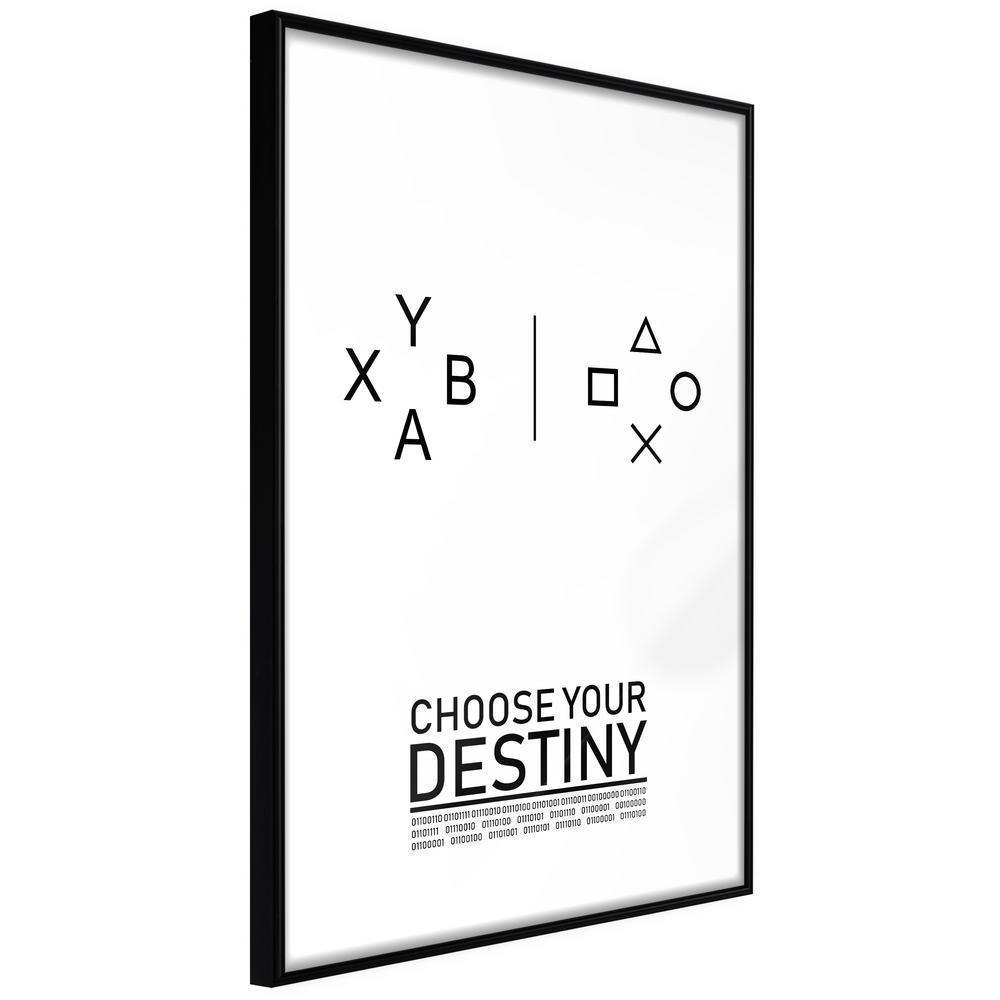 Typography Framed Art Print - Which Team Are You On?-artwork for wall with acrylic glass protection