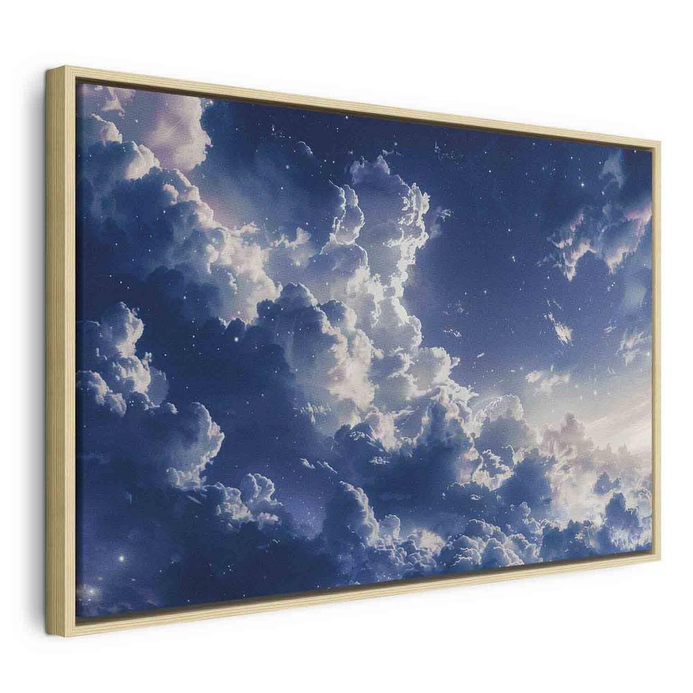 Canvas Print - Starry Clouds and Delicate Light Over a Corner of the Sky