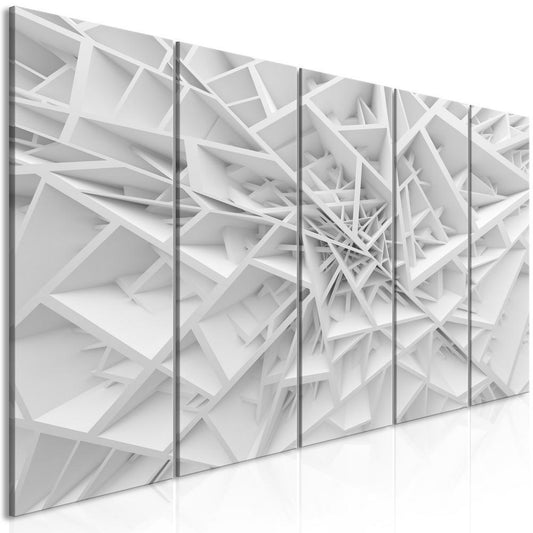 Canvas Print - Complicated Geometry (5 Parts) Narrow-ArtfulPrivacy-Wall Art Collection