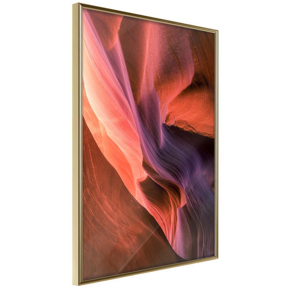 Framed Art - Shades of Purple II-artwork for wall with acrylic glass protection