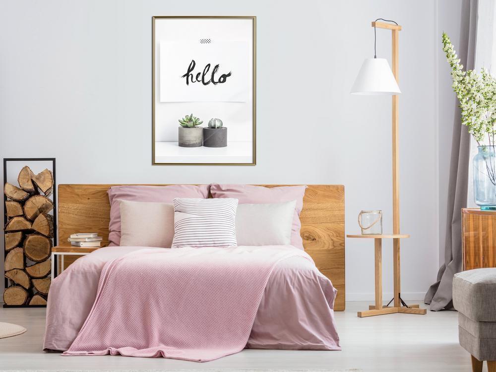 Typography Framed Art Print - Hygge-artwork for wall with acrylic glass protection