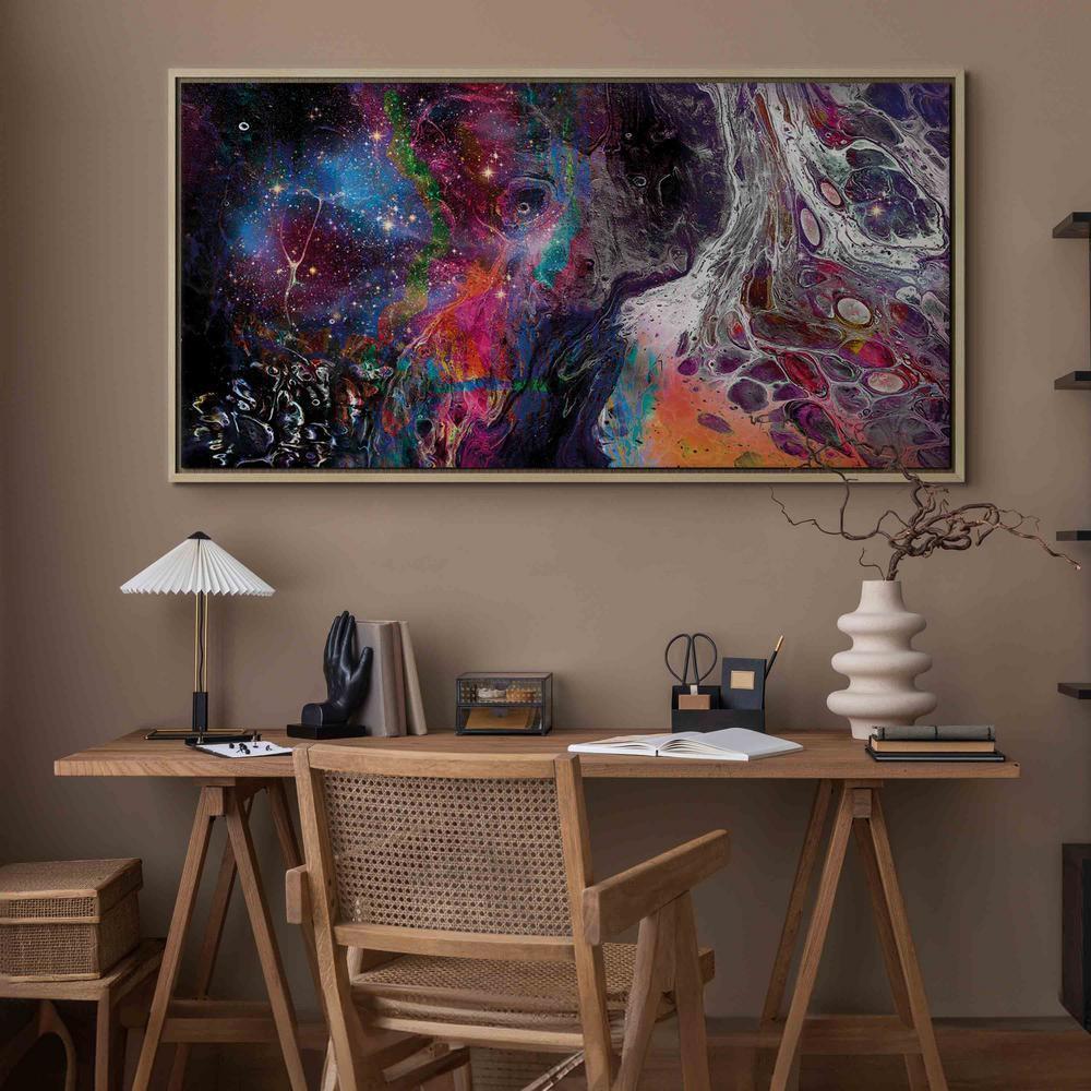 Canvas Print - Colourful Galaxy (1 Part) Wide