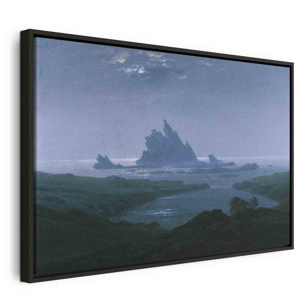 Canvas Print - Cliff reef on the beach (Caspar David Friedrich)