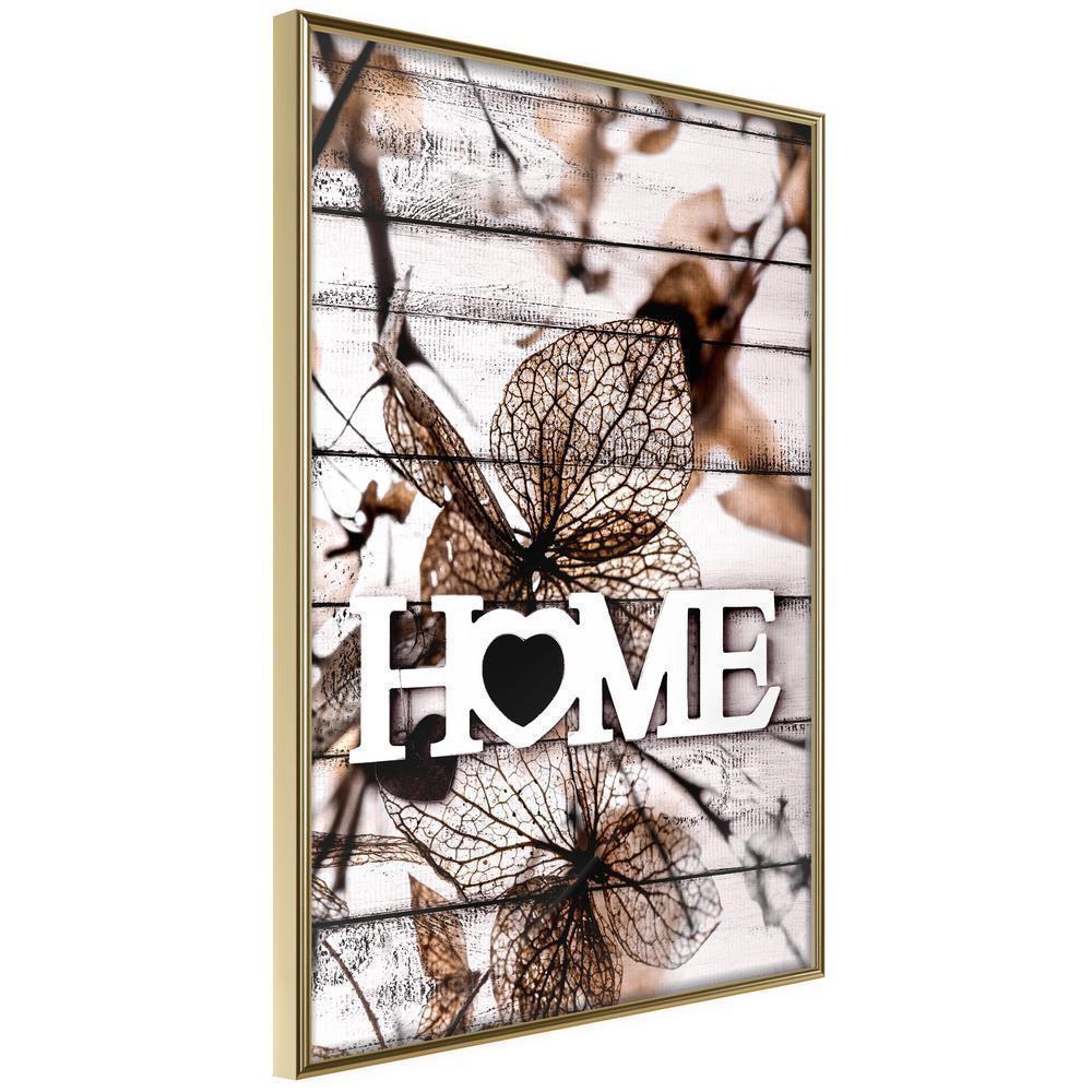 Autumn Framed Poster - Family Home-artwork for wall with acrylic glass protection