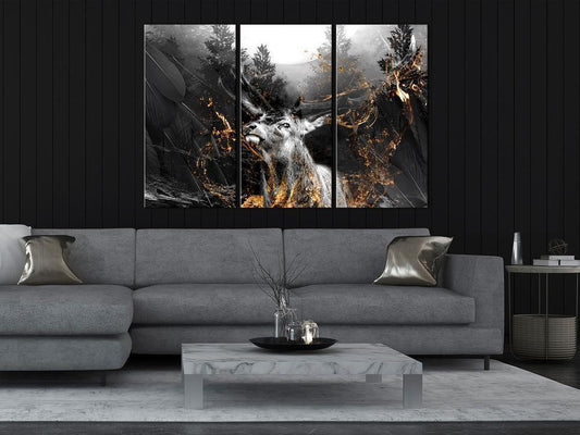 Canvas Print - King of the Woods (3 Parts)-ArtfulPrivacy-Wall Art Collection