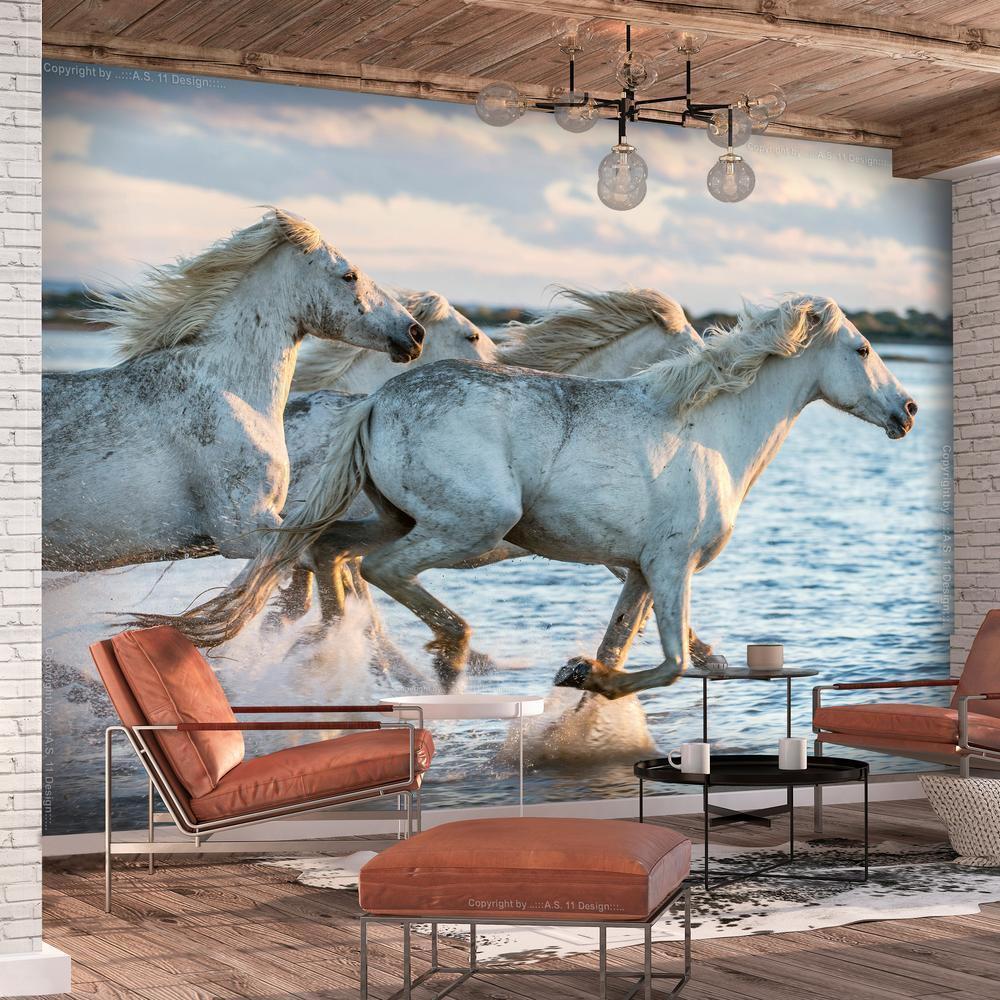 Wall Mural - Wild Race-Wall Murals-ArtfulPrivacy