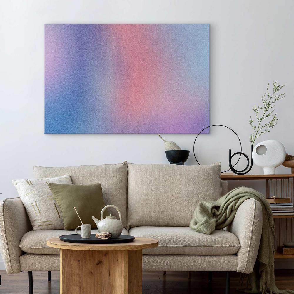 Canvas Print - Rainbow Gradient - Delicate Multicolored Gradient Resembling Mist