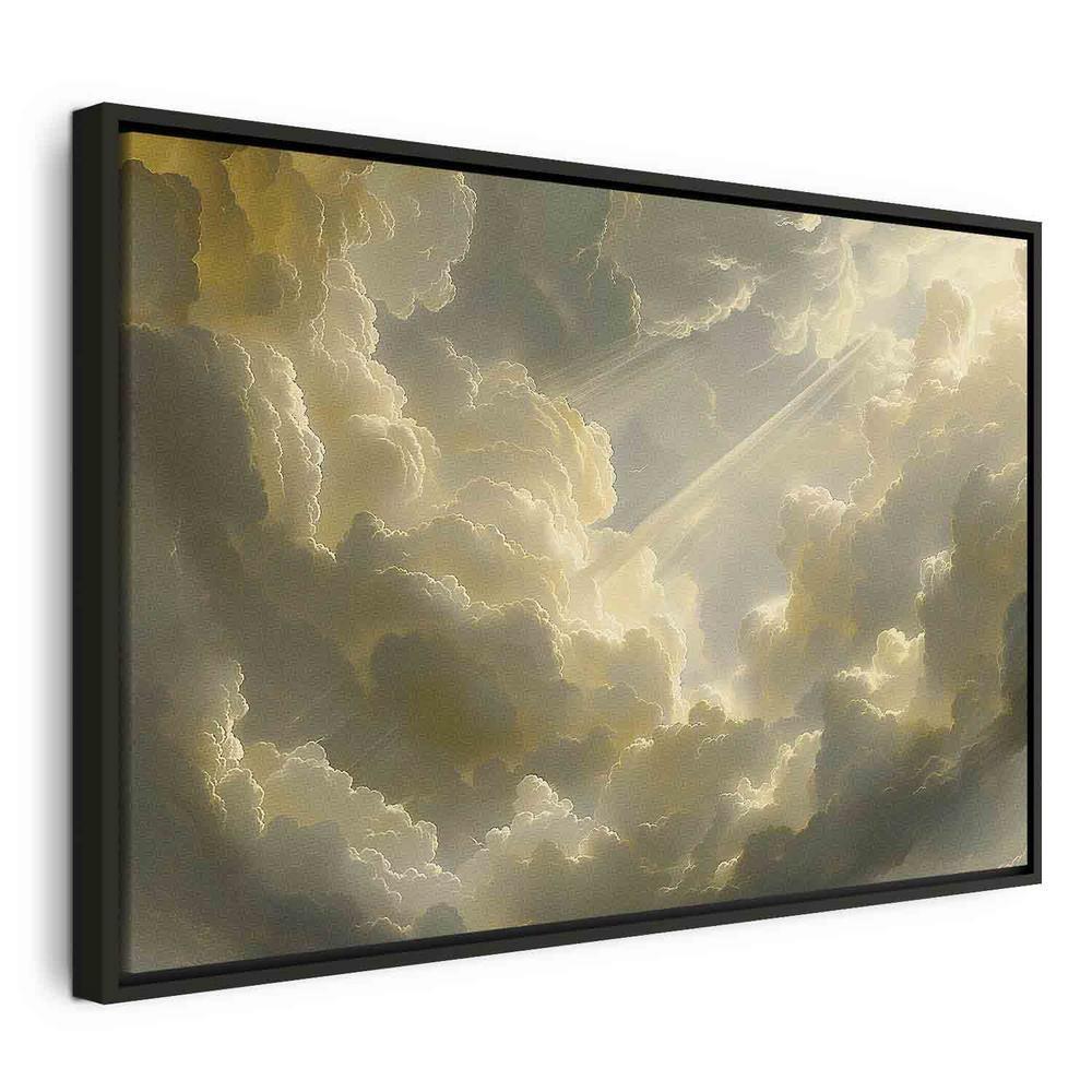 Canvas Print - Enchanting Play of Colors Against a Backdrop of Clouds