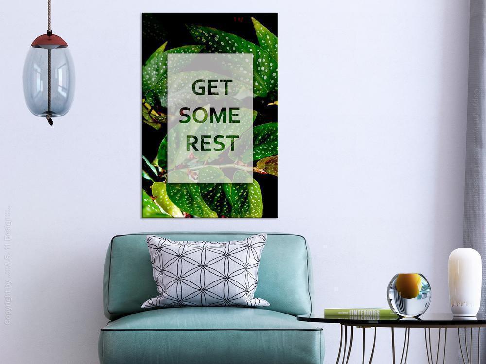 Canvas Print - Get Some Rest (1 Part) Vertical-ArtfulPrivacy-Wall Art Collection