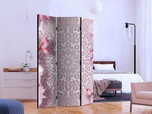 Decorative partition-Room Divider - Pastel Mandala-Folding Screen Wall Panel by ArtfulPrivacy