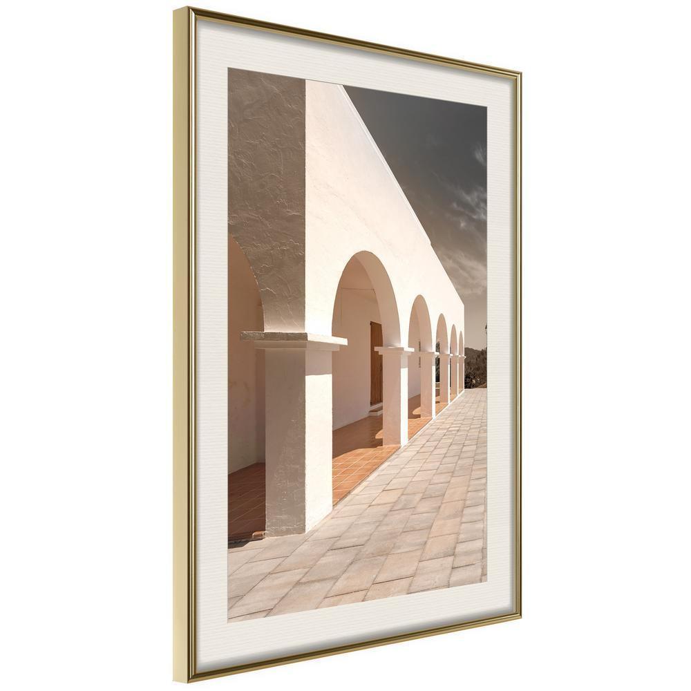 Photography Wall Frame - Sunny Colonnade-artwork for wall with acrylic glass protection