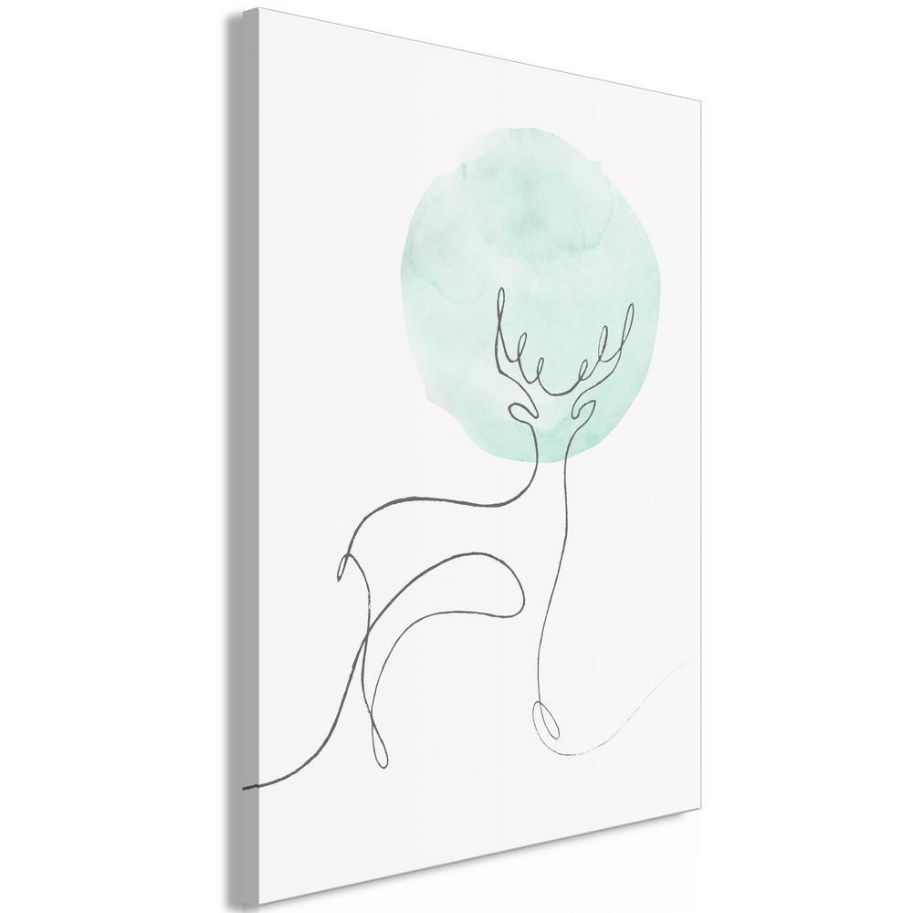 Canvas Print - Lunar Line (1 Part) Vertical-ArtfulPrivacy-Wall Art Collection