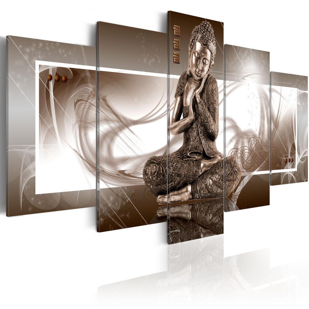 Canvas Print - Musing Buddha-ArtfulPrivacy-Wall Art Collection