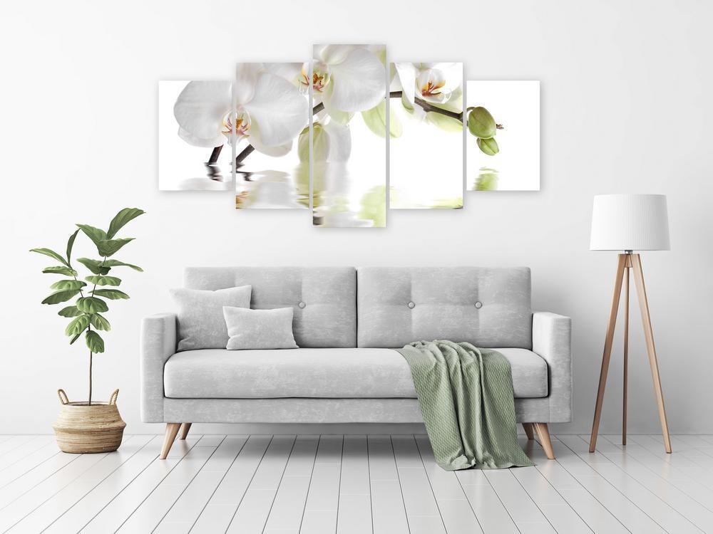 Canvas Print - Wonderful Orchid (5 Parts) Wide-ArtfulPrivacy-Wall Art Collection