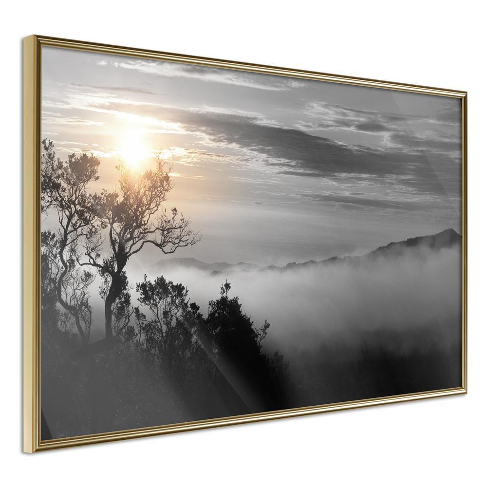 Framed Art - Fog Valley-artwork for wall with acrylic glass protection