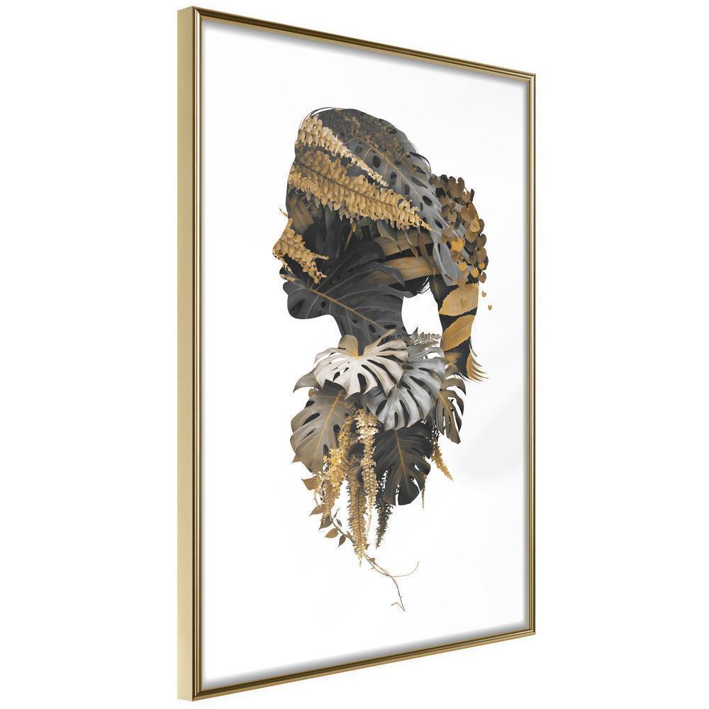 Autumn Framed Poster - Forest Witch-artwork for wall with acrylic glass protection