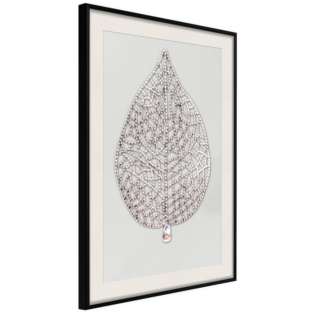 Abstract Poster Frame - Leaf-Shaped Pendant-artwork for wall with acrylic glass protection