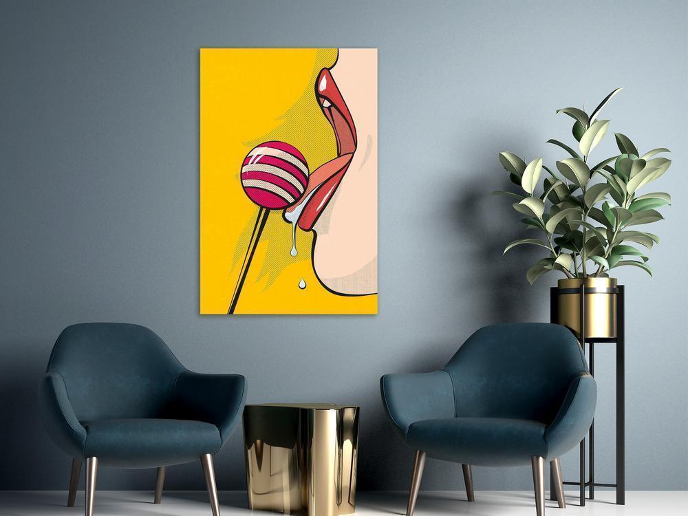 Canvas Print - Sweet Lollipop (1 Part) Vertical-ArtfulPrivacy-Wall Art Collection