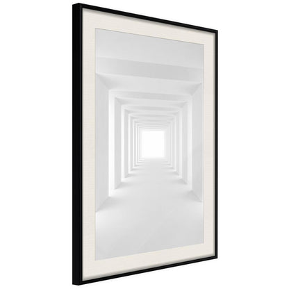 Winter Design Framed Artwork - Towards the Light-artwork for wall with acrylic glass protection