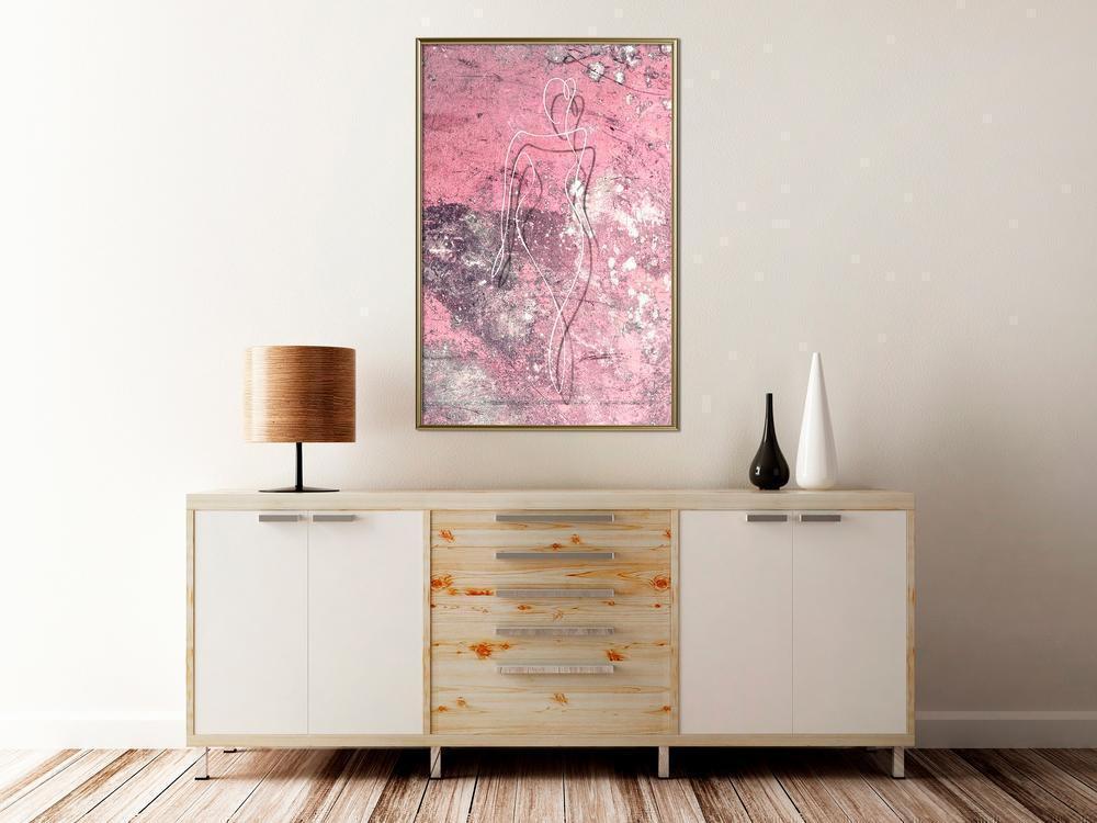 Abstract Poster Frame - Essence of Femininity-artwork for wall with acrylic glass protection