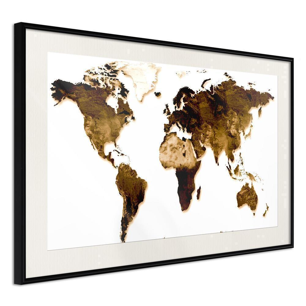 Wall Art Framed - Our World-artwork for wall with acrylic glass protection