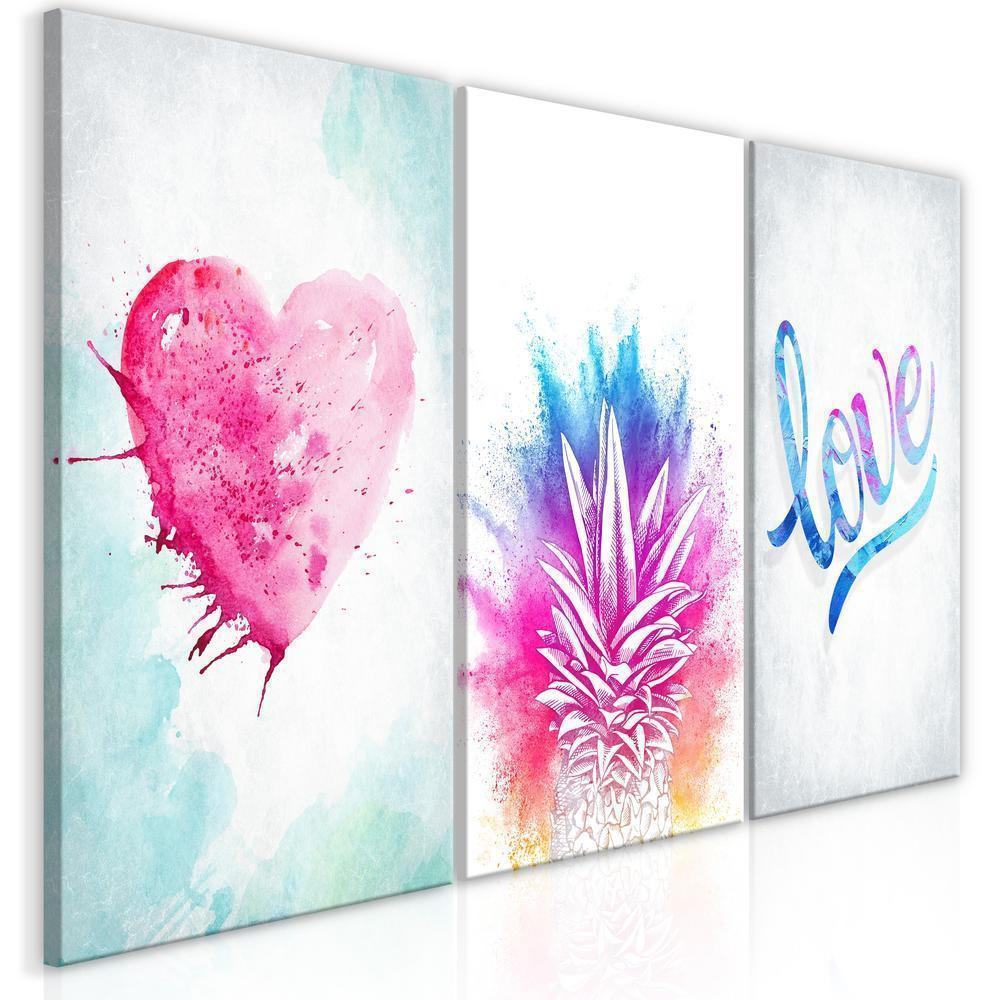 Canvas Print - Tropical Dust (3 Parts)-ArtfulPrivacy-Wall Art Collection