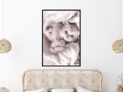 Winter Design Framed Artwork - Tangled in Sweater-artwork for wall with acrylic glass protection