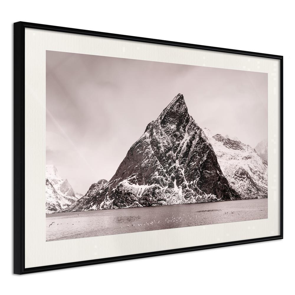 Framed Art - Stark Landscape-artwork for wall with acrylic glass protection