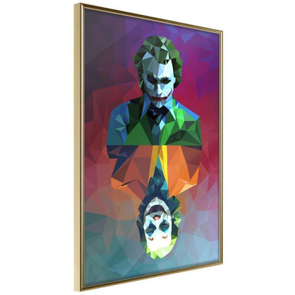 Wall Decor Portrait - Two Faces of a Villain-artwork for wall with acrylic glass protection