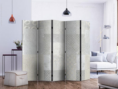 Decorative partition-Room Divider - Tiles II-Folding Screen Wall Panel by ArtfulPrivacy