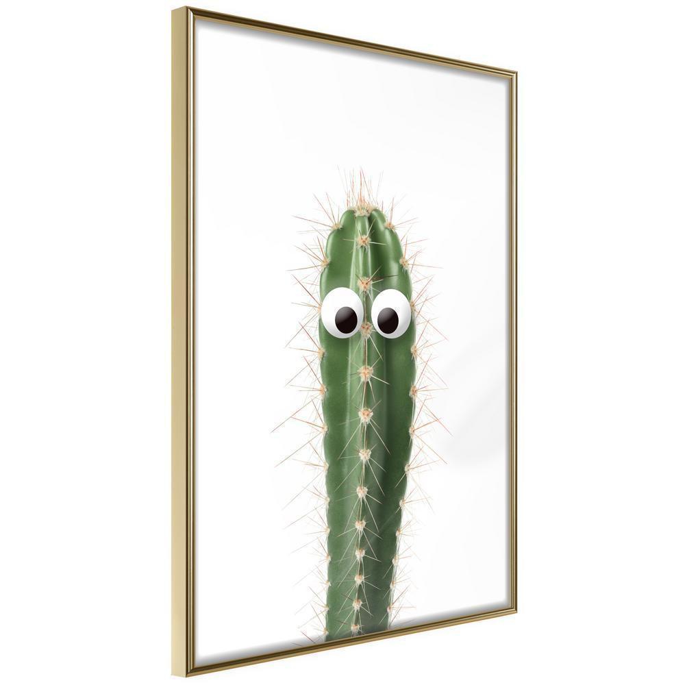 Botanical Wall Art - Funny Cactus I-artwork for wall with acrylic glass protection