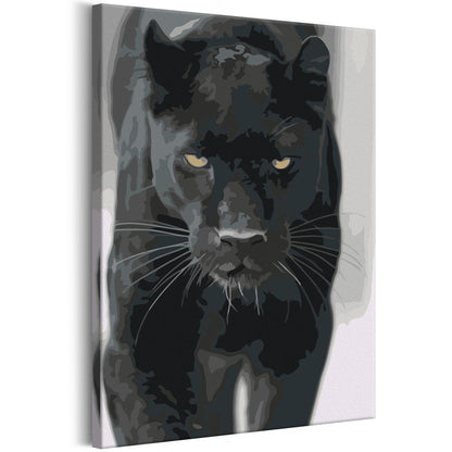 Start learning Painting - Paint By Numbers Kit - Black Panther - new hobby